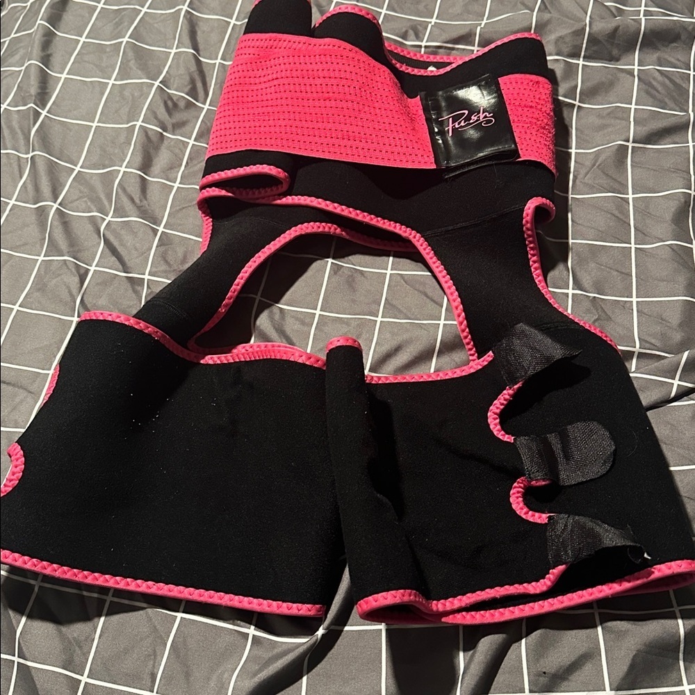 Pink and Black Waist Trainer by Push Never worn